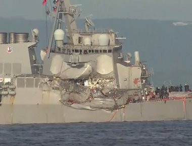 Νεκροί οι 7 αγνοούμενοι ναύτες του USS Fitzgerald - Βρέθηκαν οι σοροί (βίντεο,φωτό)